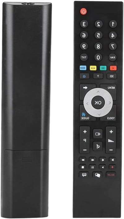 Vervangende Afstandsbediening voor Smart TV, Geschikt voor TP7187R, Zwart, Universele TV Remote, Compatibel met Diverse Merken