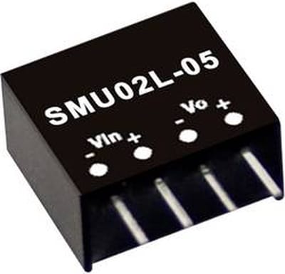 MW Mean Well SMU02L-12 DC/DC-convertermodule 167 mA 2 W Aantal uitgangen: 1 x Inhoud 1 stuk(s)