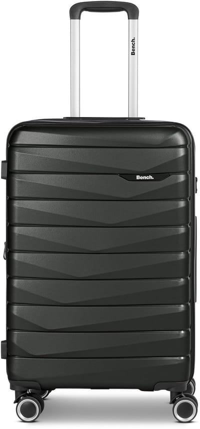 Bench Paris 4 wielen Trolley M 66 cm met uitbreidingsplooi - Harde bagage - TSA slot - black