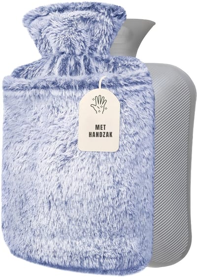 AHD® Kruik - Warmwaterkruik - Warm Water Kruik - Blauw - 33cm x 23cm x 6cm