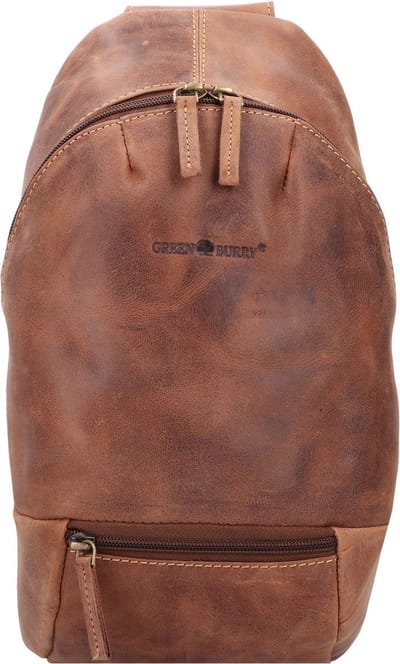 GREENBURRY slingtas schoudertas Vintage Sling Bag Brown bruine