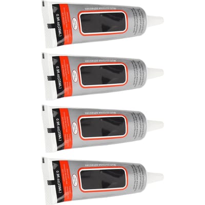 Colle de réparation Écran de téléphone tactile Anti-déformation Adhésif doux et visqueux Outils de collage faits à la main(25ml B7000 Pack de 4 pièces) gray