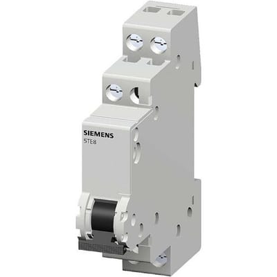 Groepenschakelaar Grijs 1-polig 6 mm² 20 A 1x wisselcontact Siemens 5TE8141