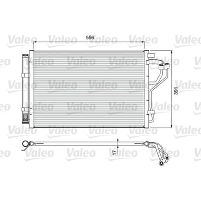 Condensator, airconditioning VALEO 814394