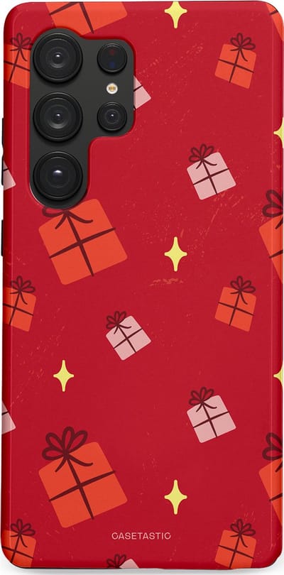 Casetastic hoesje geschikt voor Samsung Galaxy S25 Ultra - Dubbellaagse bescherming - Rode Sinterkerst Cadeaus - Fashion Case - Rood
