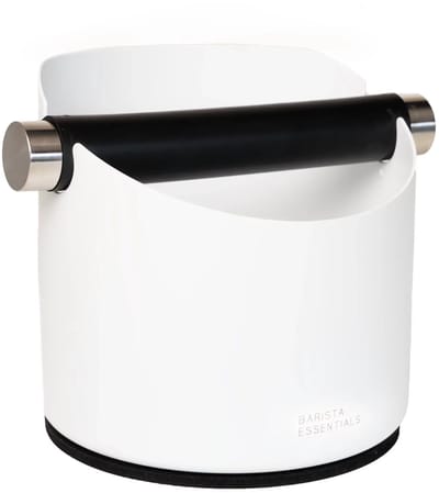 Uitklopbak Rond – 11cm - Wit – RVS - Uitklopbak - Knockbox - Afklopbak Koffie – Afklopbak – Espressomachine - Barista Essentials