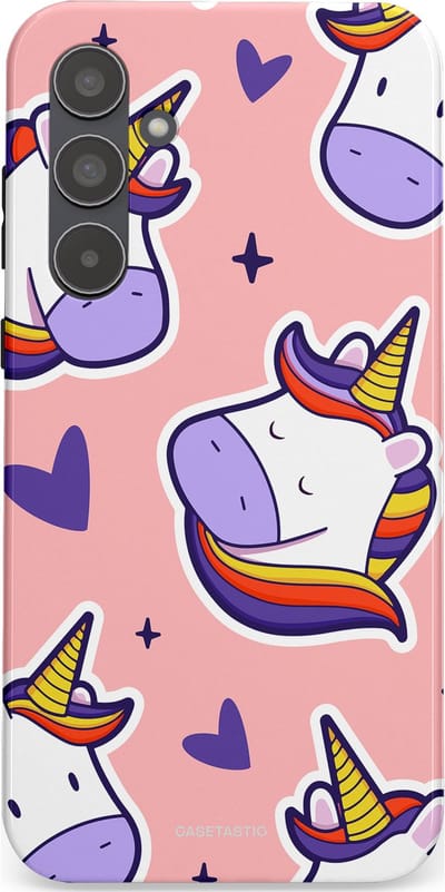 Casetastic Hoesje Geschikt voor Samsung A55 - Stijlvolle Beschermende Duo-layer Case - Unicornhart
