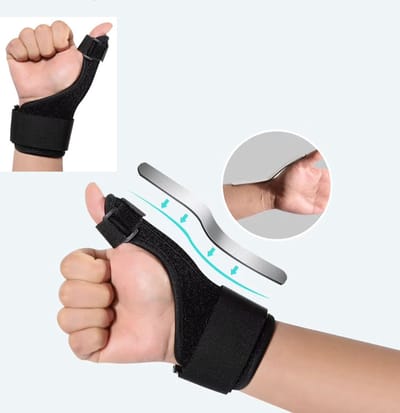 Actie4you® - Premium Duimbrace - Links & Rechts - Duimsupport - Artrose - Skiduim - Stabiliteit & Herstel – Duimbandage - Zwart - Universele maat
