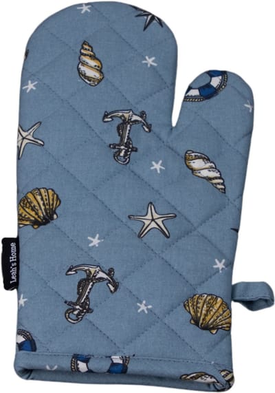Ovenwanten - 2 Stuks - Comfort Grip - Machine wasbaar - Cadeau voor haar - Zee - Nautilus