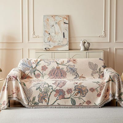 Franse High-end Chenille Bedrukte Sofa Handdoek, Universele Sofa Hoes voor Alle Seizoenen, Volledige Sofa Hoes, Sofa Deken 180*130cm