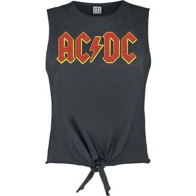 AC/DC Top - Amplified Collection - Logo - S tot XL - voor Vrouwen - actraciet