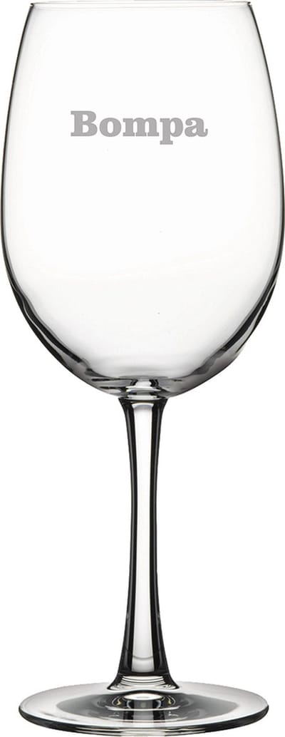Rode wijnglas gegraveerd - 46cl - Bompa