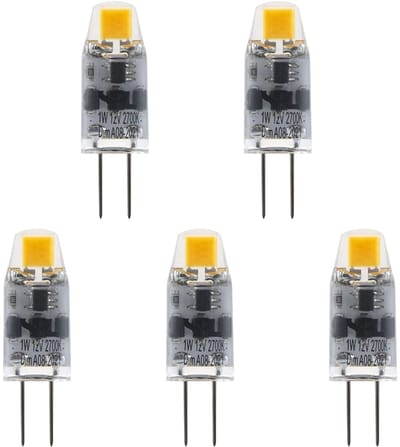SPL G4 LED Lamp 1W Dimbaar - Warm Wit - 100lm - T10 - 5 Stuks