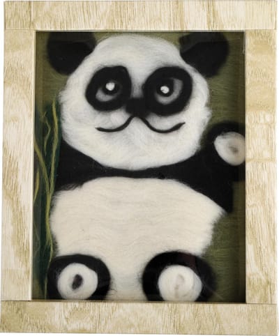 small foot - Wool Picture "Panda