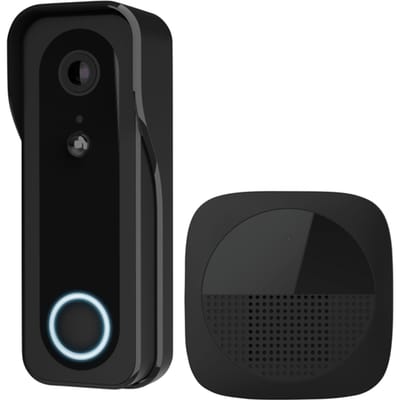 Trust DOORCAM-3000 - Slimme Video Deurbel - 3MP Camera - Draadloos met Accu - Geen Abonnementskosten - Zwart