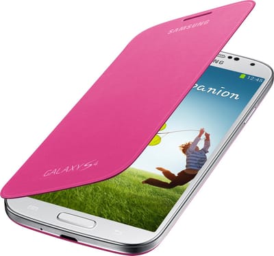 Samsung Galaxy S4 Mini Flip Cover Pink