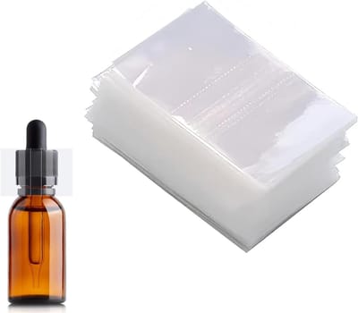 Krimpbanden Sets - Fles Verzegeling - Producten Beveiligen - Transparant Materiaal - 500 Stuks - Zwart