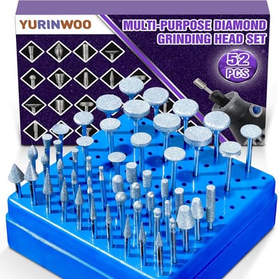 52-delige diamantfrezen set voor Dremel - Inclusief koffer