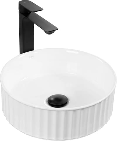 Rea Charlotte Opzetwastafel Wit 36,5x36,5 cm