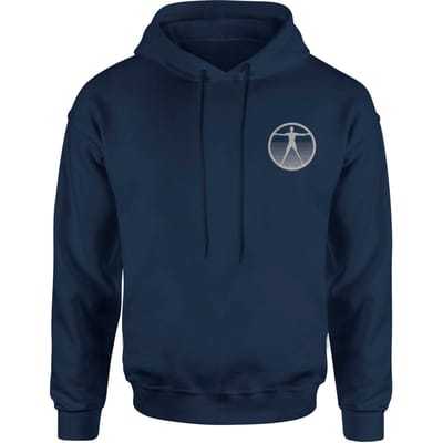 Westworld Logo Embroidered Unisex Hoodie - Navy - S