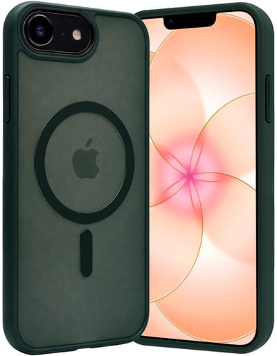 Hoes - Geschikt voor Apple iPhone 17e - Magsafe Compatible - Sterk & Shockproof - Back Cover - Shock Proof Case - Telefoon Hoesje Shockproof - Donkergroen