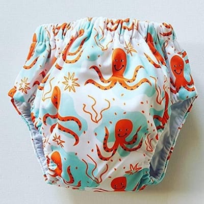 Trainingsbroekjes Katoen - Oefenbroekjes Baby - Zindelijkheidstraining - Waterdicht Ademend - 10-13 kg - Inktvis