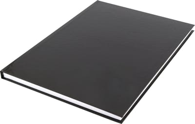 Kangaro Schoolschriften - A4 - 80 pagina's - harde kaft - gelinieerd - zwart - notitieboek
