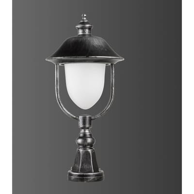 LCD Sokkellamp 1156, zwart/zilver
