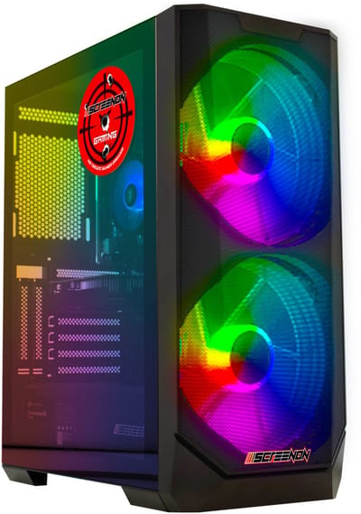 ScreenON Game PC | AMD Ryzen 5 2600X | RTX 3070 Ti | 16GB RAM | 500GB SSD | Windows 11 Pro