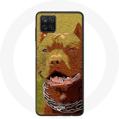 Samsung Galaxy A12 Hoesje Amerikaanse Pit Bull Terrier
