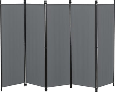 Tuinscherm Huesca scheidingswand 171x250 cm donkergrijs