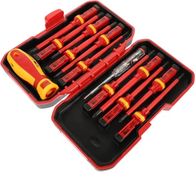 Gereedschap Set - Schroevendraaiersets - Elektrische Klussen - 1000V Geïsoleerd - 13 Delig - Diverse Kleuren