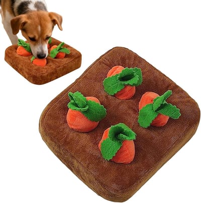 Snuffelmat Hond - Speelgoed Puppy - Mentale Stimulatie - Natuurlijke Voervermindering - 21 x 21 cm - Multicolor