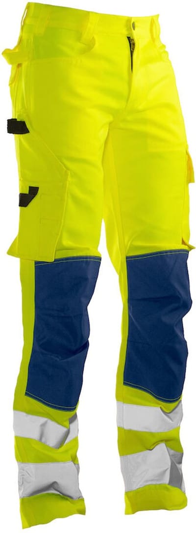 Jobman 2378 Hi-Vis Service Trousers 65237862 - Geel/Navy - C44