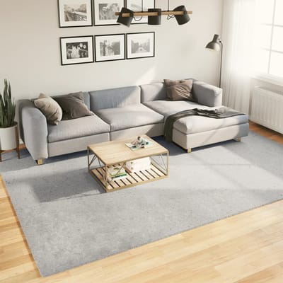 vidaXL - Vloerkleed - HUARTE - laagpolig - zacht - wasbaar - 240x340 - cm - grijs