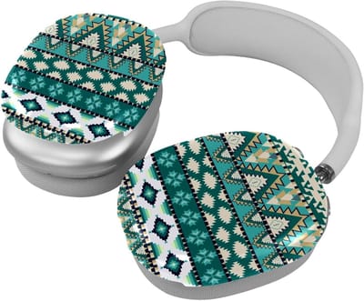 Hoofdtelefoonhoes - Oorschelp Covers - Dagelijks Gebruik - 360 Graden Bescherming - Naadloos Patroon - Azteken Groen
