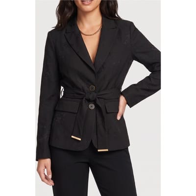 GUESS Whitney Belted Suit Jet Black A996 Taglia: 36 | Blazers Outlet | Donna | Nero