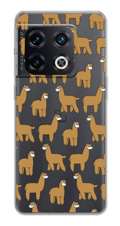 Case Company® - Hoesje geschikt voor OnePlus 10 Pro hoesje - Alpacas - Soft Cover Telefoonhoesje - Bescherming aan alle Kanten en Schermrand