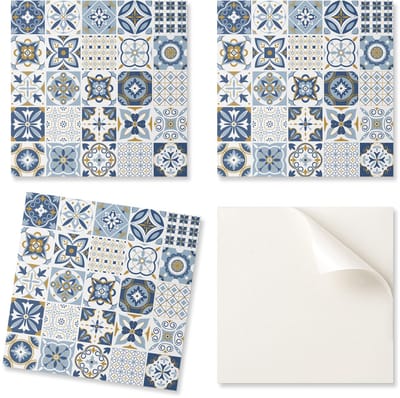 Set PVC-tegels met decoratieve patronen voor keuken of badkamer, 20x20x20 cm
