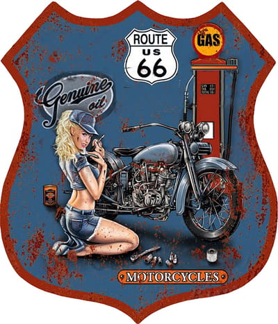 Clayre & Eef Tekstbord 30x35 cm Blauw IJzer