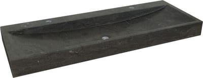 Chinees hardstenen wastafel BE-004 met 2 kraangaten 10x45x120 cm