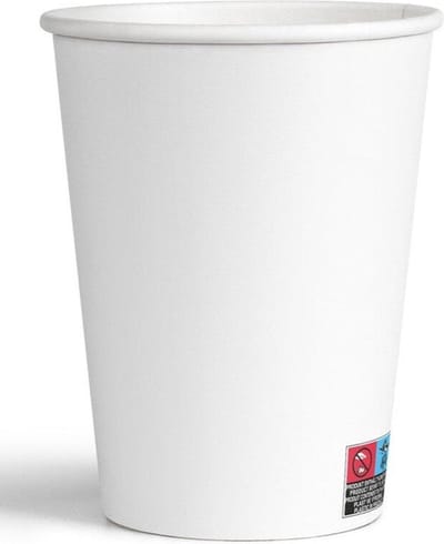 Wit-Koffiebeker Karton PE 8oz 240ml Wit, 100 Stuks-Kartonnen bekers 240ml-k’ in Koffiebekers to go