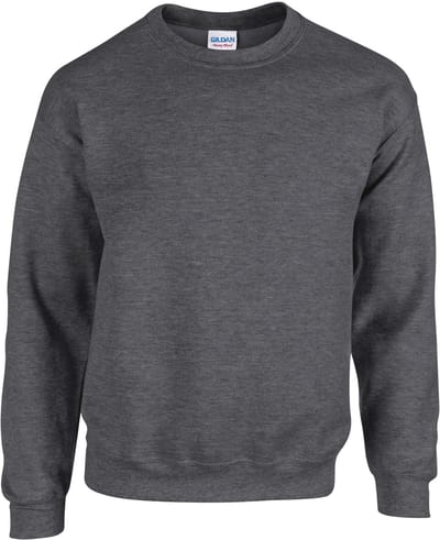 Gildan - Heavy Blend Unisex Sweater - Dark Heather maat L