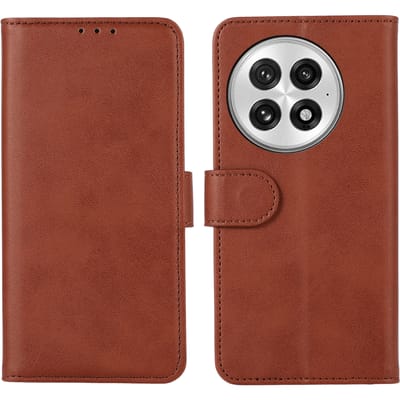 Comfycase OnePlus 13 Bookcase Hoesje Bruin
