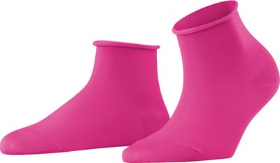 FALKE Cotton Touch eenkleurig katoen sokken dames rood - maat 35-38