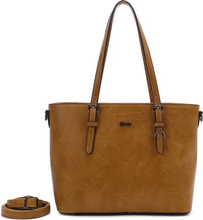 Schoudertas luxe skai Qischa® saffran