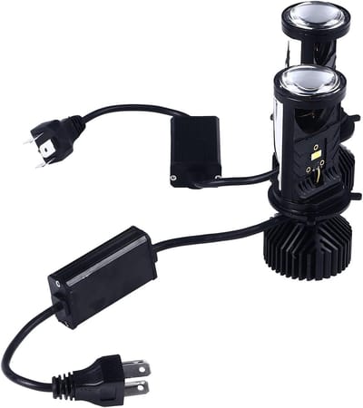 Super Bright LED Headlight Lens H4 35W High and Low Beam - Fisheye Lens - Energiezuinige Auto Verlichting