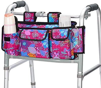 Organizer Bag voor Rollator en Rolstoel - Efficiënte Opbergtas met Rits en Velcro