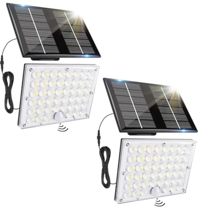 Zonne-energie Tuinverlichting met Bewegingssensor - 184 LED Buitenlampen IP65 Waterdicht