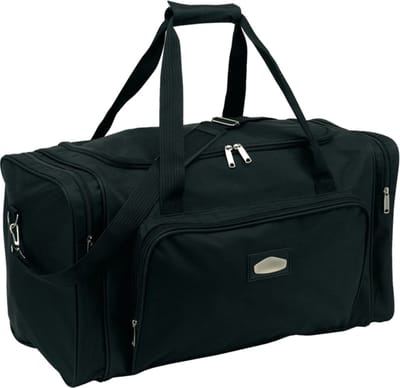 Weekendtas Laser - 58 x 28 x 33 cm - 4 vakken - sporttas - zwart - reistas